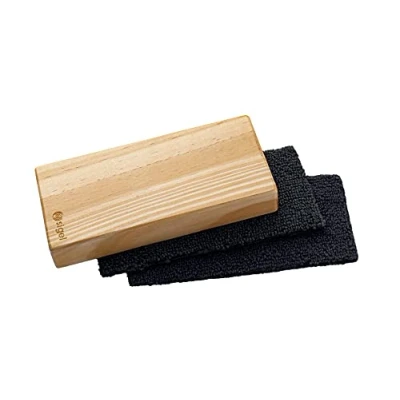 Image of SIGEL BA120 Magnetic WhiteBoard / eraser brush, wood, 13 x 6 cm, Beige anthracite