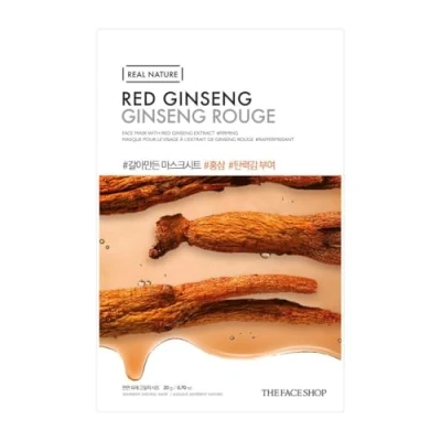 Image of The Face Shop Real Nature Mask Sheet Red Ginseng moisturizing and revitalizing All Skin Type (1 pack 20 g)