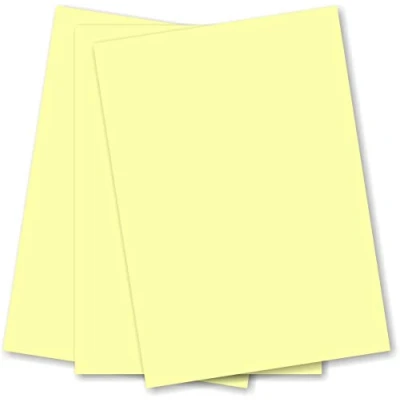 Image of Prestige A3 Pastel Yellow 100gsm Paper x 100 Sheets per Pack