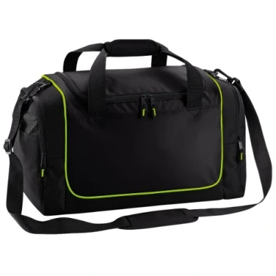 Image of Quadra Teamwear Locker Duffle Bag (30 Litres) (One Size) (Black/Lime Green)