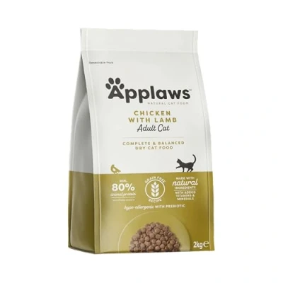 Image of Applaws Natural Complete Dry Food for Adult Cats, Chicken with Lamb Grain Free, 2kg Bag