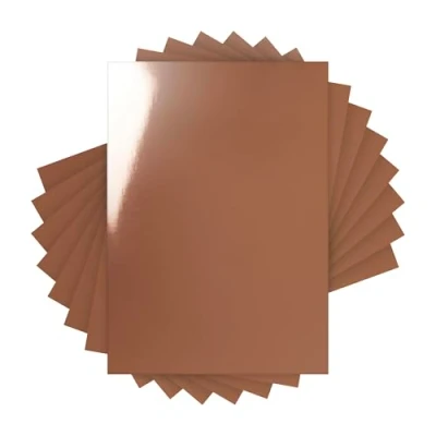 Image of Craft Perfect Mirror Card High Gloss Rose Platinum 250 GSM A4 (20 Sheets)