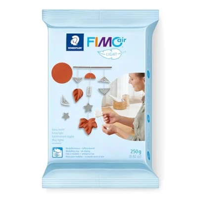 Image of STAEDTLER 8131 76 FIMOair Light Extra Air Drying Modelling Clay, 250g Terracotta (Pack of 1)