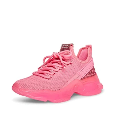 Image of Steve Madden Women&#039;s Maxima Sneaker, Pink, 7 UK