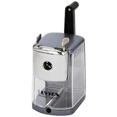 Image of LYRA Metal Desk Sharpener Machine With Tank, Ideal for Schools, Students and Offices