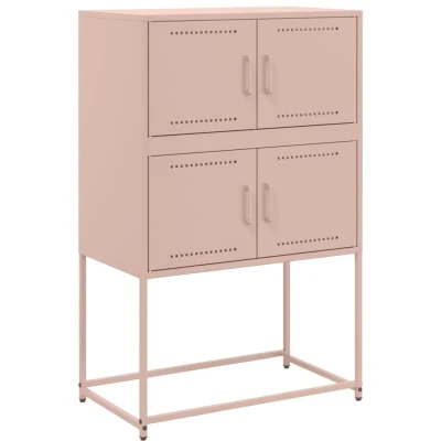 Image of vidaXL Sideboard Pink 68.5x38.5x107 cm Steel