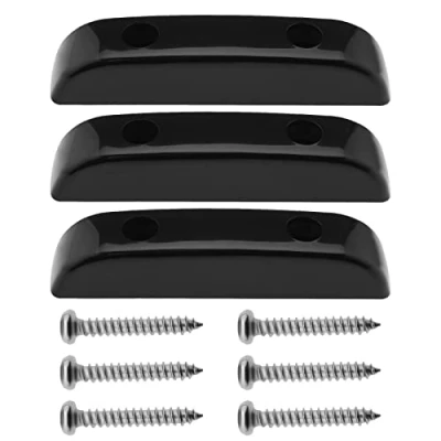 Image of Be In Your Mind 3PCS Thumb Rest Plastic Finger with Mounting Screws Bass Tug Bar Spare Parts for Guitar Replacement Instrument Accessories Black