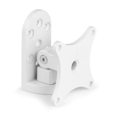 Image of PDWSW Wall Speaker Swivel Bracket Versatile Mount for PDW Passive Speakers White, Tilt and Functions, Durable Powder Coated Aluminium, Horizontal/Vertical Mounting