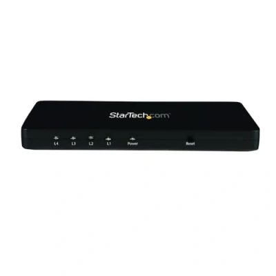 Image of StarTech.com 4k HDMI Splitter 30Hz 4 Port Aluminum Backward Compatible Multi Hub (ST124HD4K)