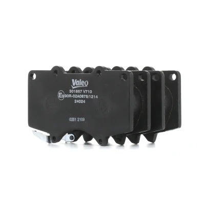 Image of 4605A472, 4605A481, 4605B994 Brake pad set VALEO 301857 FIRST Front Axle incl. wear warning contact without anti squeak plate