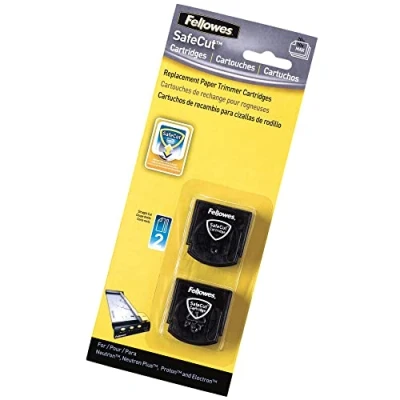 Image of Fellowes Safecut Replacement Blades Straight (Pack of 2)