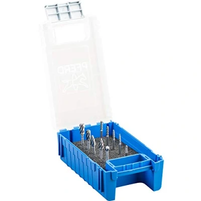 Image of PFERD Carbide Burr Set, 10 Pieces, Aluminium Toothing, Shaft Diameter 3 mm, 21901603 Specially for Machining