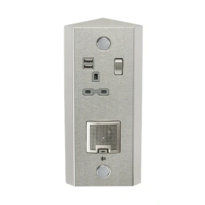 Image of KnightsBridge 13A 1G Vertical Switched Socket with Dual USB Charger (2.4A) and 3W RMS Bluetooth Speaker