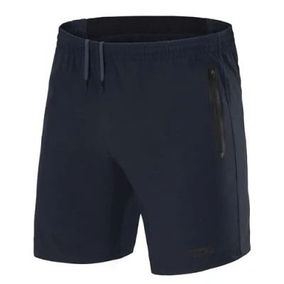 Image of TCA Elite Tech Mens Running Shorts with Zip Pockets, Gym Men Training Sports Short Phone Pocket Black Night Sky, XS