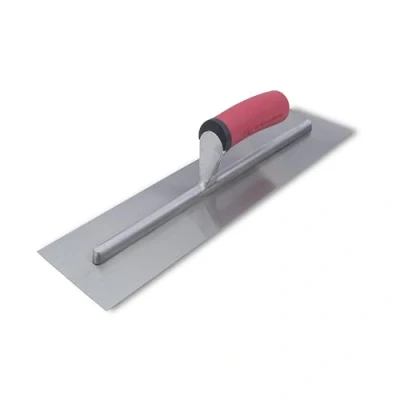 Image of QLT by MARSHALLTOWN Concrete Finishing Trowel, Square Shank Mounting, 16 x 4 Inch Carbon Steel Blade with Soft Grip Handle, Tools, FT164