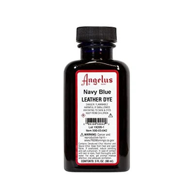 Image of Angelus Leather Dye Navy Blue 3oz
