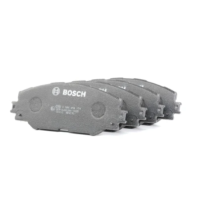 Image of 8331D121, BP1085, E990R02A10801625 Brake pad set BOSCH 0 986 494 174 Low Metallic TOYOTA: RAV4 IV Off Road, Auris Hatchback, Prius Plus