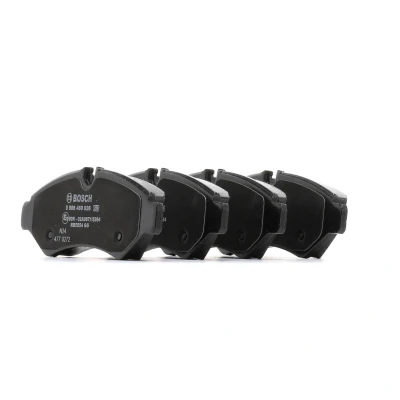 Image of 9074208101, 9074208600, 9104203700, 9104207300, A9074208101 Brake pad set BOSCH 0 986 460 026 Low Metallic MERCEDES BENZ: Sprinter 3.5 t Van