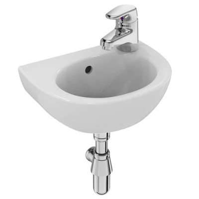Image of Armitage Shanks Sandringham 21 35cm handrinse washbasin with right hand taphole, and overflow, no chainstay hole E892801
