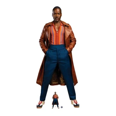 Image of SC4435 Ncuti Gatwa The Fifteenth Doctor Who First Look Cardboard Cut Out Height 174cm