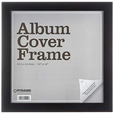 Image of Pyramid International Black Wrapped MDF Album Cover Wall Art Frame, Paper, Multi Colour, 31 x 31.5 1.3 cm