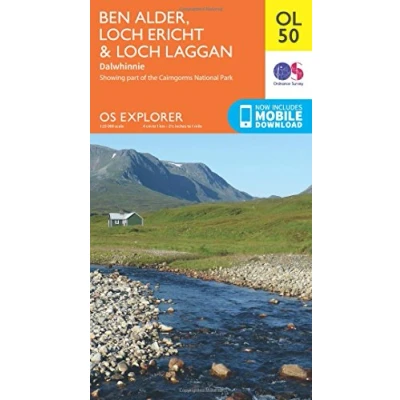 Image of OL 50 Explorer Ben Alder, Loch Ericht &amp; Laggan Map