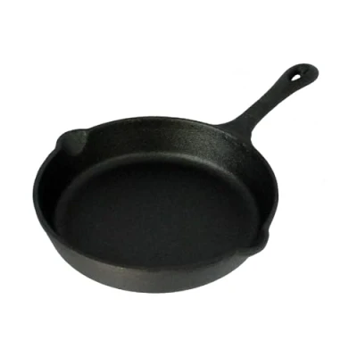 Image of Buckingham Pre Seasoned Cast Iron Frying Pan, Skillet 25 cm for Healthy Cooking Premium Quality, Black