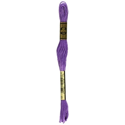 Image of DMC 117 553 Six Stranded Cotton Embroidery Floss, Violet, 8.7 Yard