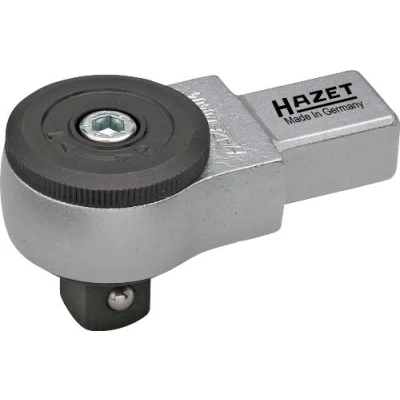 Image of Hazet 1/2 Inch 14 x 18 mm Insert Reversible Ratchet Silver/Black