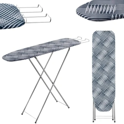 Image of KADAX Ironing Board with Compartment, 104 x 30 cm, Steam Extendible Iron Shelf, Compact Station Foam Underlay (Eklpise)