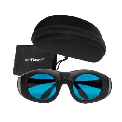 Image of MCWlaser Laser Safety Glasses OD6+ 600nm 1100nm DIR L6 Protective Goggles For ND:YAG Diode 694nm 755nm 808nm 980nm 1064nm Wide Spectrum Continuous Absorption Type EP 14 style 4
