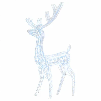 Image of vidaXL Acrylic Reindeer Christmas Decoration 140 LEDs 120 cm Cold White