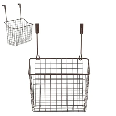 Image of Spectrum 56324 Bronze Large Over the Cabinet/Drawer Grid Basket