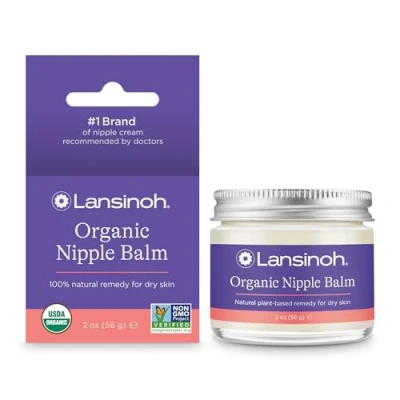Image of Lansinoh BIO Nipple Ointment USDA Certified, Safe for Mum and Baby with Coconut Oil Argan 56g