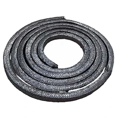 Image of BAIBOS Graphite Braided Packing Wire Rod Pump Valve Seal Stuffing Sealing Gland Rope Length 2M (Size : 8 * 8mm)
