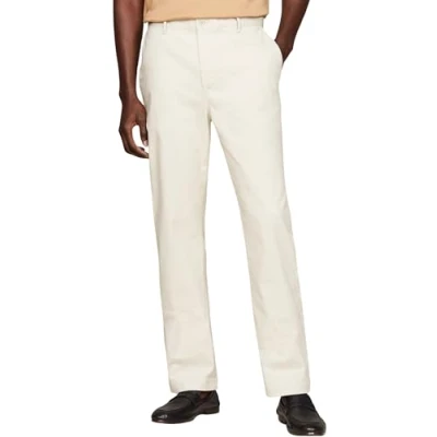 Image of Tommy Hilfiger Men Mercer Essential Twill Chino Woven Pants, Beige, 38W / 29L