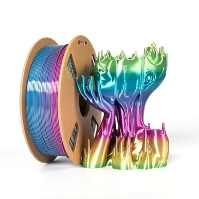 Image of PLA Filament 1.75mm Silk Rainbow Multicolor 3D Printer Printing Material for FDM 1KG/Spool Plus Shiny