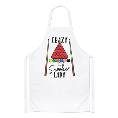 Image of Gift Base Crazy Snooker Lady Chefs Apron