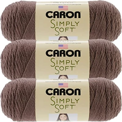 Image of Bulk Buy: Caron Simply Soft Yarn Solids (3 Pack) Taupe H97003 9783