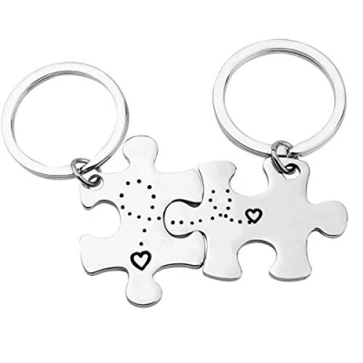 Image of Anniversary Keyring Gifts for Boyfriend Girlfriend Husband Wife Valentines Day Wedding Christmas Birthday Couple Him and Her