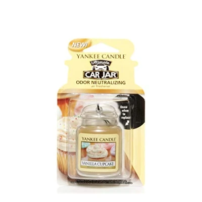 Image of Yankee Candle 1220923E Car Jar Ultimate Air Freshener, Vanilla Cupcake