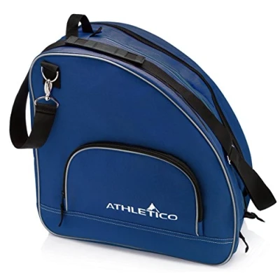 Image of Athletico Ice &amp; Inline Skate Bag Premium to Carry Skates, Roller Skates for Both Kids and Adults (Blue)