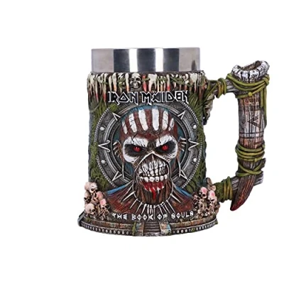 Image of Nemesis Now Officially Licensed Iron Maiden Book of Souls Tankard, Multi Coloured, 17.5cm