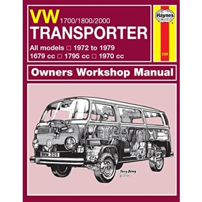 Image of VW Transporter 1700, 1800 &amp; 2000 (72 79) Haynes Repair Manual