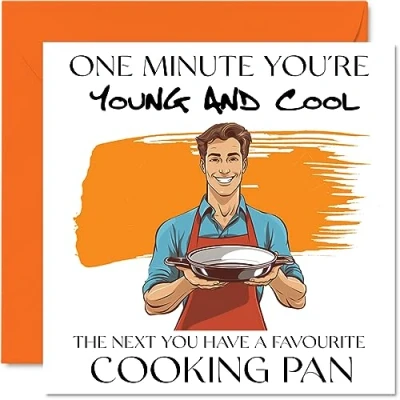 Image of Funny Birthday Cards for Women Men Pantasic Happy Card Mum Dad Brother Sister Son Daughter Cousin Bestie, 145mm x Joke Humour Banter Bday Greeting