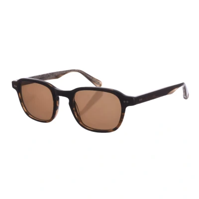 Image of Zen Unisex Z515 Square Shape Acetate Sunglasses Dark Brown One Size