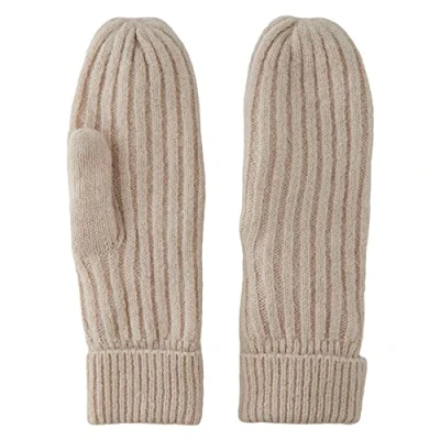 Image of PIECES Women&#039;s Pcjeslin Wool Mittens Noos Bc, Grey (Whitecap Gray), One Size