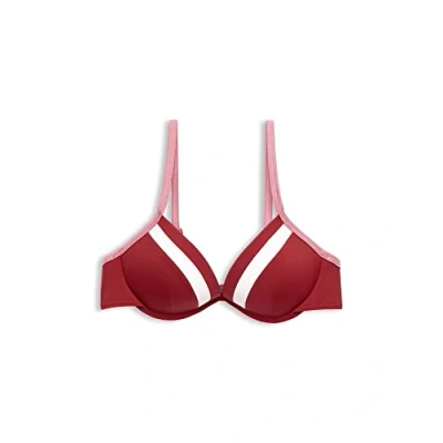 Image of ESPRIT Women&#039;s Tayrona Beach RCS Pad.Plunge Bikini, Dunkelrot, 42 / 85C