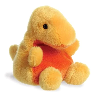 Image of Aurora Auroa, 33618, Palm Pals Thunder Bronto Dinosaur, 5In, Soft Toy, Yellow, 5 inches