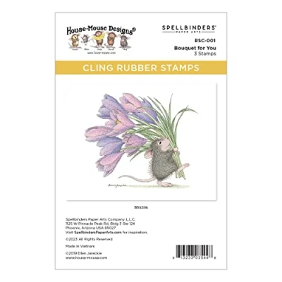 Image of Spellbinders Bouquet for You Cling Rubber Stamp from The Spring Collection by House Mouse Designs, RED, ONE